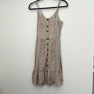 Cheetah print dress Color-tan and black Size-Medium